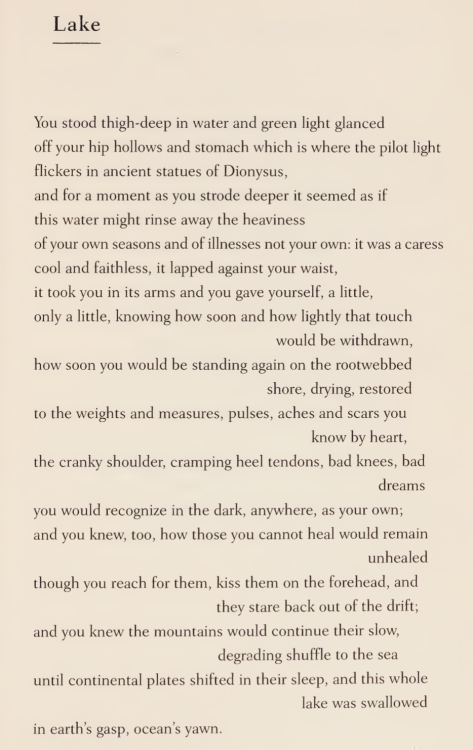 bluebeardsbride:Rosanna Warren, from Departure: Poems