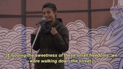 meronepal:Ujjwala Maharjan performing her poem “काली” for “No Matter the Wreckage: Sarah Kay in Kath