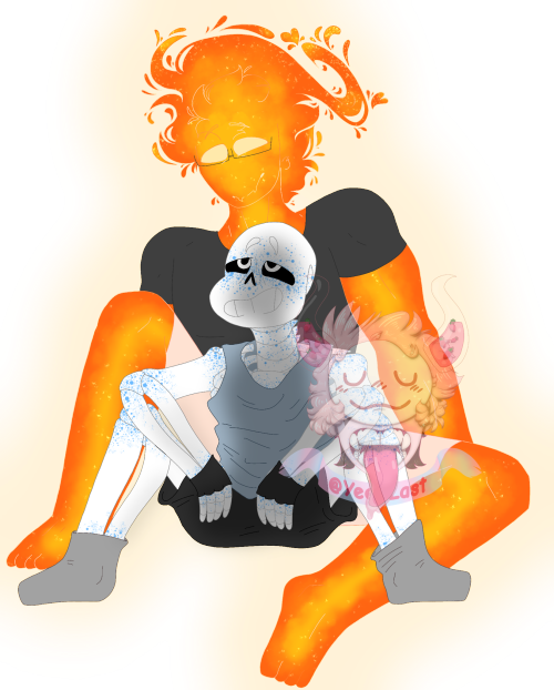 Some Sansby I Drew Cus Oml Im Obsessed Againn, Grillby With Muschlleee
