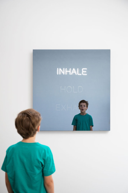 contemporary-art-blog: Jeppe Hein, Inhale Hol Exhale, 2016