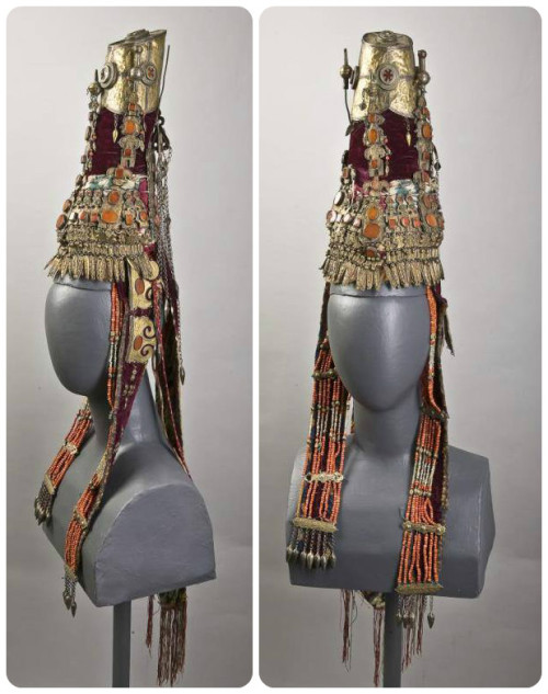  Woman’s wedding headdress “Saukele”. Kazakh nomads, 19th cent, Kazakhstan, Centra