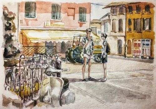lykacanto: A Walk in the Plaza (Film:Call Me By Your Name)