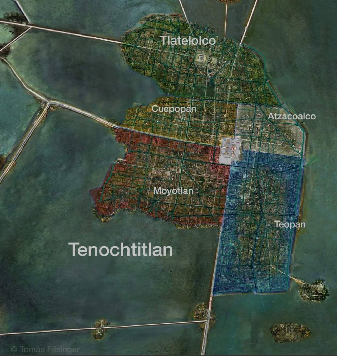Map Of Tenochtitlan 1519