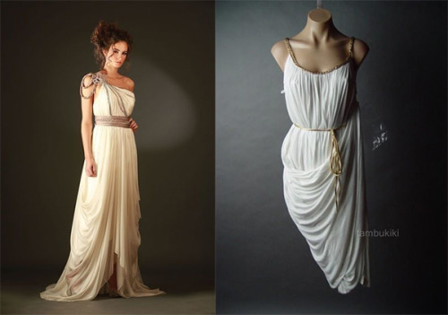 mildrevolution:Greek/Roman Inspired Clothing:  2nd dress by Hana Touma, 3rd dress on ebay, 4th dress