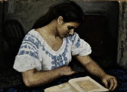 fleurdulys:  Woman Reading - Francesca Serra