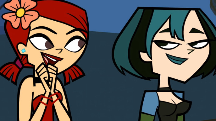 Total Drama Presents: The Ridonculous Race finale. Notice Noah staring at  Emma