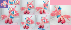 moggymaweemlp:  Blossom Breeze Plush! Backstory: Blossom is a pony who who runs a popular perfume and  cosmetics shop.  When she’s not touring Equestria for rare scents and  fragrances for her perfumes, she enjoys giving ponies who visit her shop 