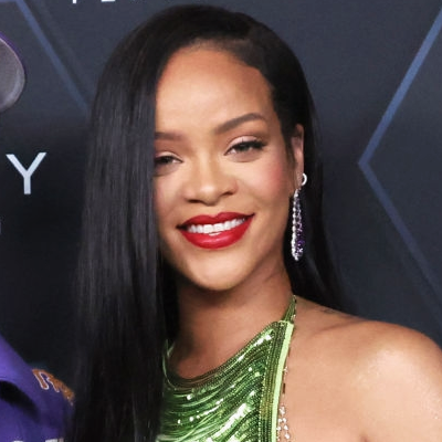 Rihanna celebrates Fenty Beauty &amp; Fenty Skin at Goya Studios on February 11, 2022 in Los Ang