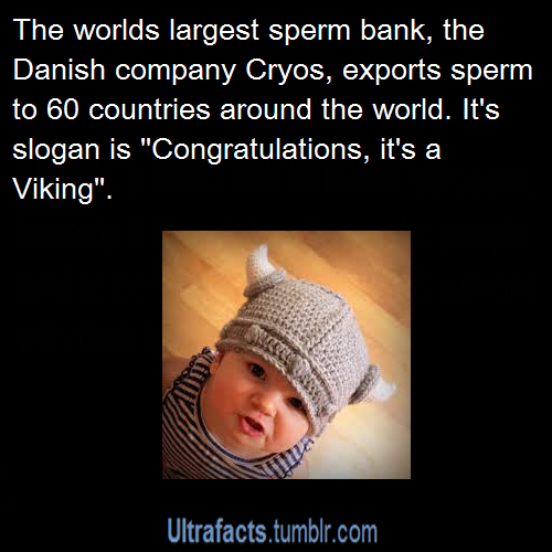 oft-goes-awry:  ultrafacts:  Sources: 1 2/2/2/2 3 4/4 5 6/6 7 8 9 10 Follow Ultrafacts for more facts  “Congratulations, it’s a Viking.” I’m done. 