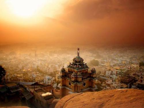 Rock Fort at Sunrise, India