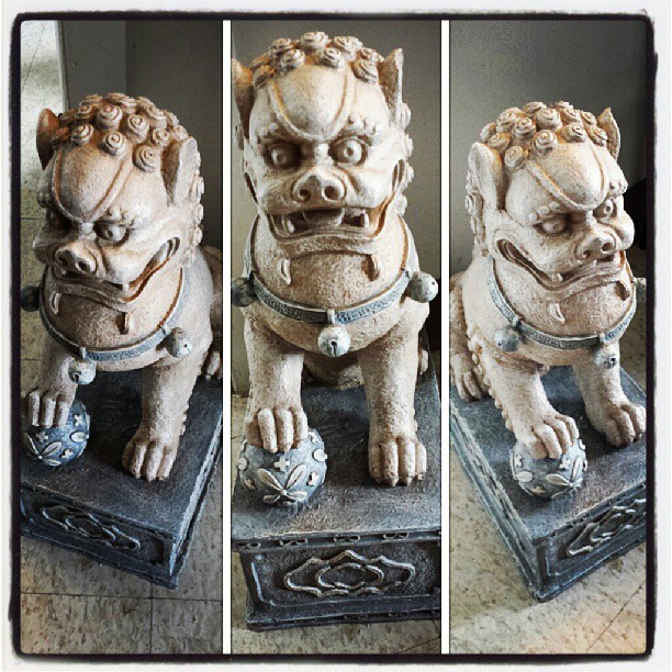 So this creature here chills right outside my new bedroom. He protects me from nightmares,