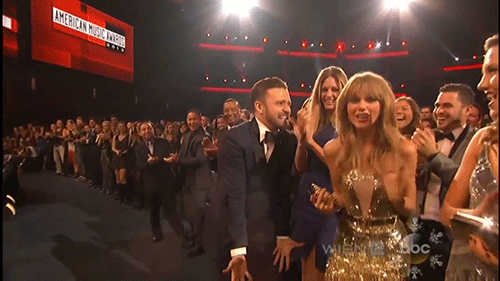 yourdemonsandarling:  Taylor and Justin fangirling together! 