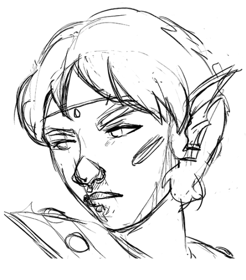 Here is my first try of character design on tablet!This suave sorcerer called Thaumas (or Lubé