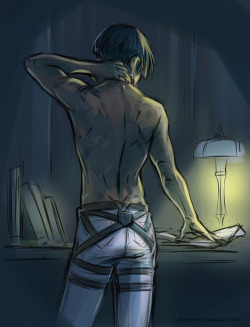 alempe:  Late night heichou sketch 