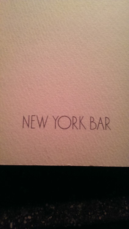 fght-ff-yr-dmns:  So I finally made one of my dreams come true by visiting the New York Bar at the Park Hyatt Hotel in Tokyo.   The New York Bar is one of the settings for my favourite film, Sofia Coppola’s Lost In Translation.   I’ve dreamed of sitting