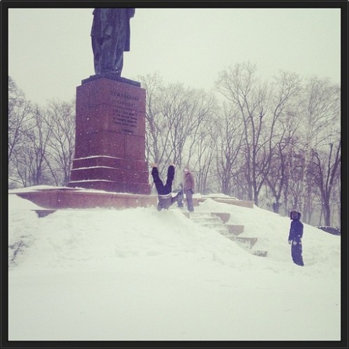 bladmoran:  creaturexlll:  23th of March in Kiev   Ukraine. Winter…what are you doing?! Stop!  