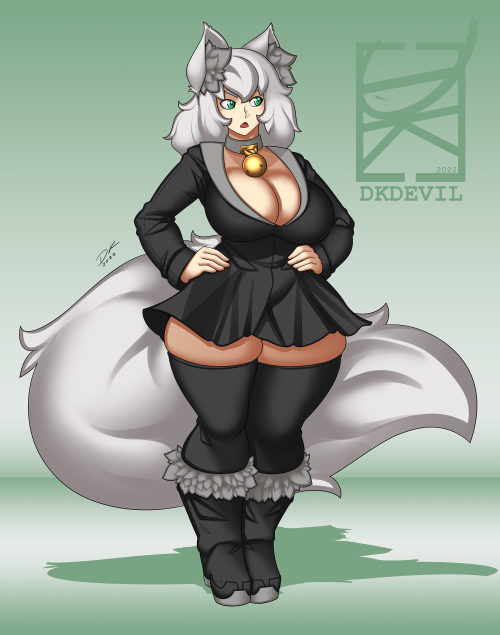 dkdevil:  Here we’ve got another floofy cat for DemonG for the February Patreon batch~