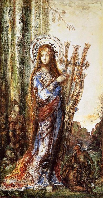 artsandcrafts28: Satyrs Gustave Moreau 1892