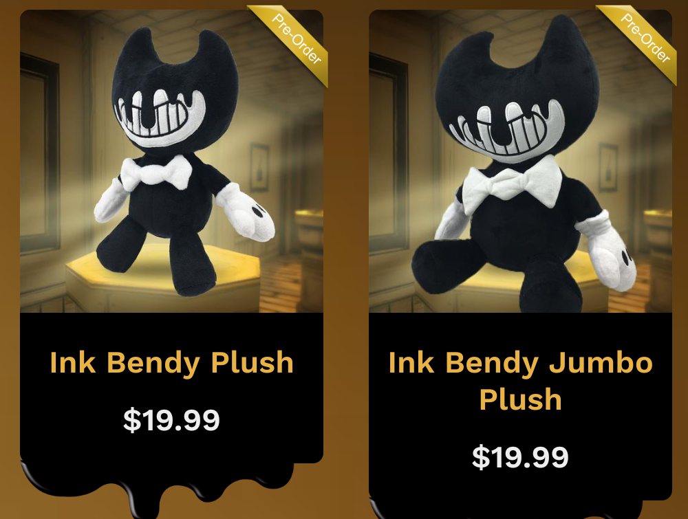 ink bendy jumbo plush