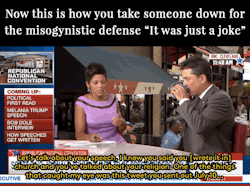 fandomshinobi:  milkdromeduh:  laughingacademy:  refinery29:   Tamron Hall just absolutely demolished Scott Baio’s stance that misogynistic tweets are “just a joke.” And that ESPECIALLY matters this year After the actor took to the RNC stage to