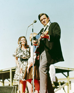 kryptons-deactivated20160329:  Johnny &amp; June on location for The Johnny Cash Show at Cummins Prison Farm, 1969 