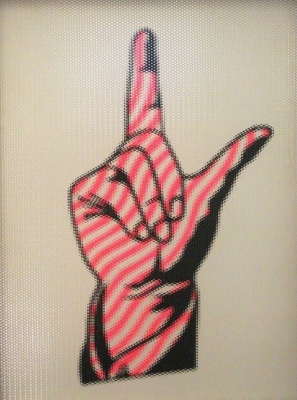 “Warning to Lichtenstein” Woody van Amen, 1968