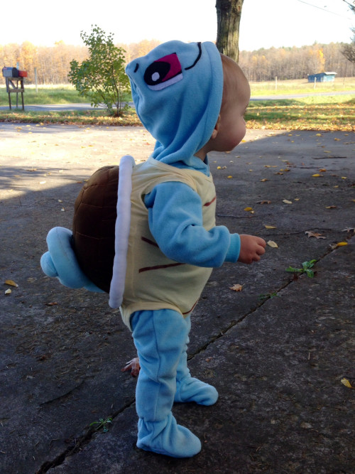 hairstylesbeauty:I found a baby Squirtle! Happy Halloween! (source)Do you want to build this Squirtl