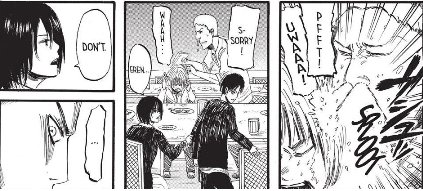 Love this callback in chapter 135 to Levi and Mikasa's first Titan battle  together! : r/ShingekiNoKyojin