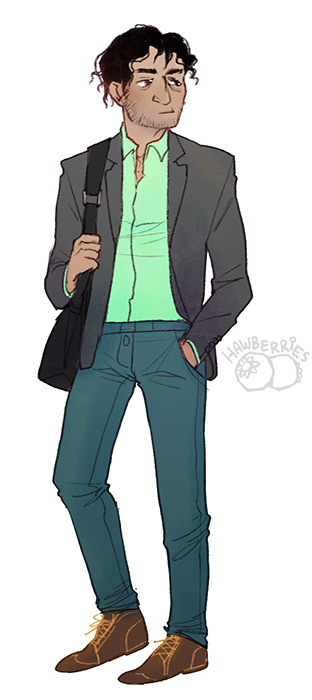 hawberries:hawberries:E/R role swap » Grantaire as the wealthy and aloof poly sci student, Enjolras 