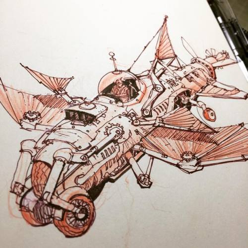 Late night sketch for those still up. :). Will it fly? #sketch #sketchbook #sketchoftheday #art #art