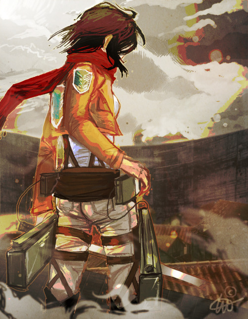 n4ut:  Mikasa. Mikasa let me love you. [print for AX]