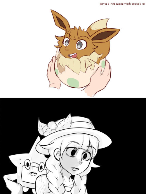 rainyazurehoodie:That is something about Eevee I didn’t need to know, Ultra Moon Dex.Little ex