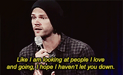 out-in-the-open:  Awww Jared, I don’t think anyone could ever be disappointed in you (x) 