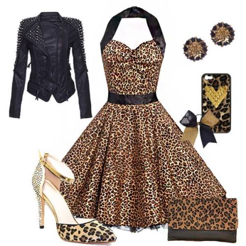 Porn photo ideservenewshoesblog:  Pretty Leopard Rivet