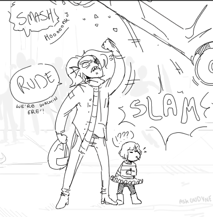 ask-undyne-the-undying:  Babysitting is lots of fun.