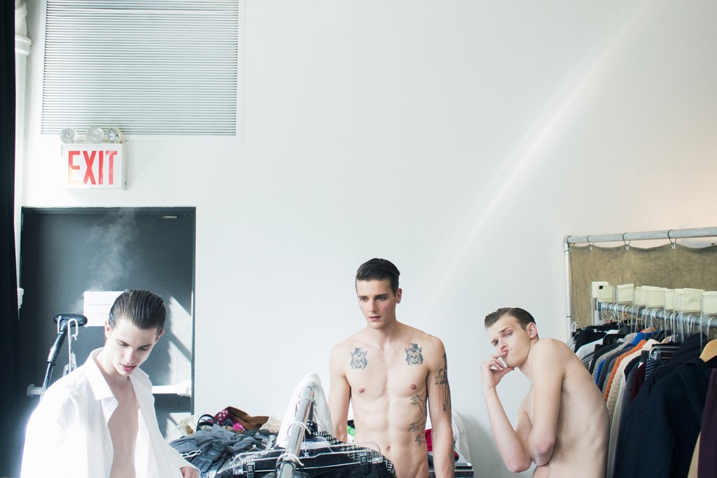 Marc Faiella, Matt McGlone and Alex Michels prepare for a shoot.
Photo by Isa Wipfli.