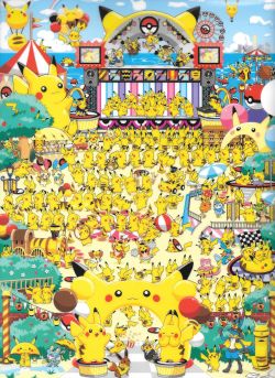 pokescans:  Pikachu Carnival clearfile   PIKACHU MADNESS!!!!!!!