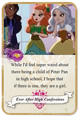 everafterhighconfessions:  While I’d feel super weird about there being a child