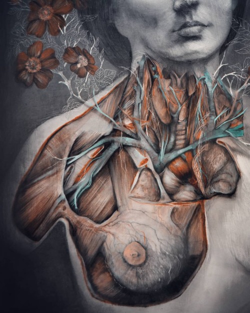themedicalstate:Your voice, between nerves and thorns- Art by Nunzio Paci