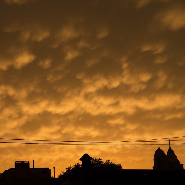 Head in the clouds today #philly #storm