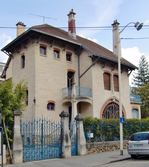 gillesboncourt:Nancy, art nouveau, quartier Saurupt, Villa des Glycines, architecte E. André