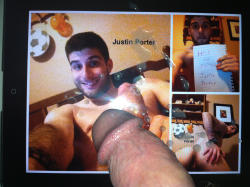 hotandexposed:  Justin Porter gets a cum tribute from a grateful fan! To see more cum tributes, click here. Submit your own!