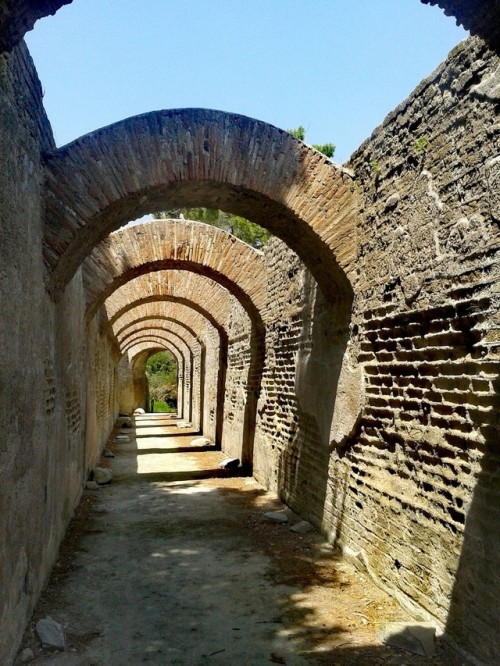 ancientromebuildings:art-beauty-na:Parco Archeologico delle Terme di Baia, Bacoli, Napoli.Great phot