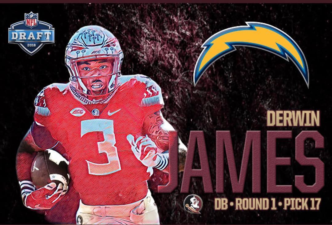 Welcome to the @chargers @derwinjames #boltsup - our defense just got even better with @show_case29 @feeva_22 @hitman37_ in the back field and @jbbigbear and @kingmel54 up front with @coreyliuget94 we need a line another DL and a need in the LB core....