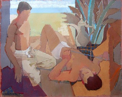 gayartists:Beach Hut Figures (2003), Cornelius McCarthy