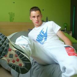 sneakerfreakin:  hornyscallylad:  sexy hot lad! come lets fuck together and cum into this sneakers!  Lots of new pics added on SneakerFreakin! Check out the archives too!