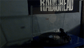 lonesomecrowdedeast:  In honor of Record Store Day, here’s a GIF of “The Lonesome Crowded West” spinning on my turntable! 