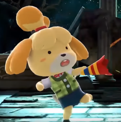 mayor-nedy:  ☆  ☆  ☆  ISABELLE SMASH!   ☆   ☆   ☆   doing it for her~ <3 <3 <3