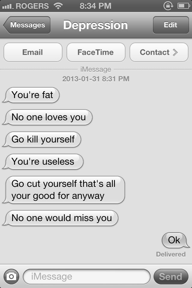 imfinereallyipromise:  I think the worse part is, you can’t just shrug it off.