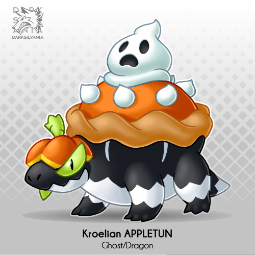 Kroelian APPLINGhost/DragonThe Pumpkin PokemonAbilities: Harvest/Unnerve - Heatproof (HA)Dex: "It Makes